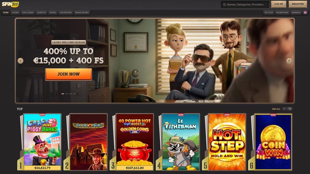 homepage van no cruks casino spinboss
